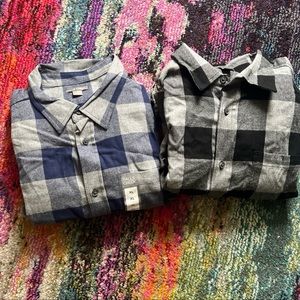 Men’s Size XL Checkered Flannel Shirts